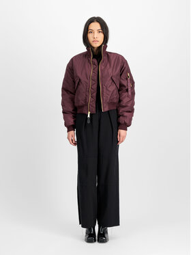 Alpha Industries Alpha Industries Kurtka bomber 258010 Bordowy Relaxed Fit
