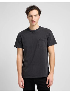 Lee Lee T-Shirt RELAXED POCKET TEE 112334746 Czarny Relaxed Fit