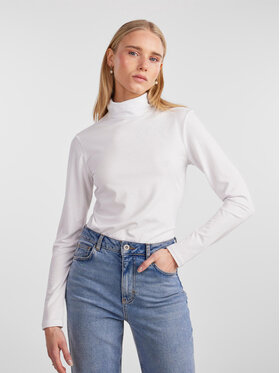 Pieces Pieces Golf 17108494 Biały Slim Fit