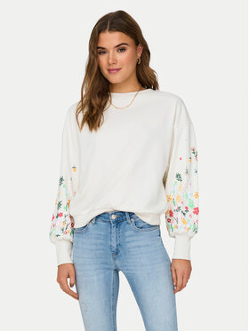 ONLY ONLY Mikina Brooke 15216364 Bílá Regular Fit