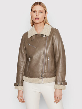 LaMarque LaMarque Usnjena jakna Zoe 21 Rjava Regular Fit