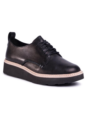 Clarks Clarks Oxfordy Trace Walk 261502224 Černá