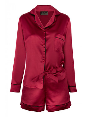 RELIS RELIS Piżama LV030W Bordowy Basic Fit
