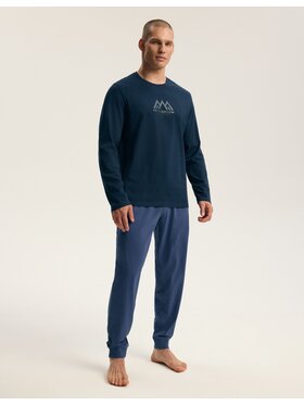 Henderson Henderson Piżama 45499 Granatowy Regular Fit