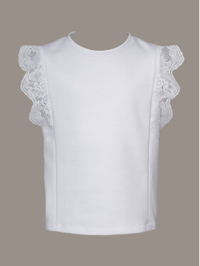 SLY SLY Bluzka 4S-112 Biały Comfortable Fit