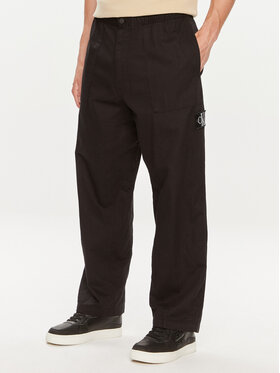 Calvin Klein Jeans Calvin Klein Jeans Spodnie materiałowe J30J325126 Czarny Regular Fit