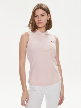 Tommy Hilfiger Tommy Hilfiger Polo 1985 WW0WW41794 Ružičasta Slim Fit