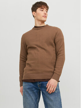 Jack&Jones Jack&Jones Džemper 12212816 Smeđa Regular Fit