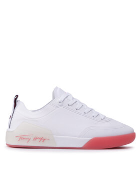 Tommy Hilfiger Tommy Hilfiger Laisvalaikio batai Elevated Feminine Sneaker FW0FW06325 Balta
