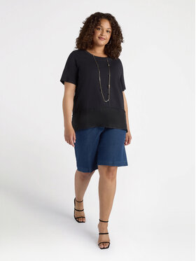 Fiorella Rubino Fiorella Rubino T-Shirt G029L008340N033 Czarny Regular Fit