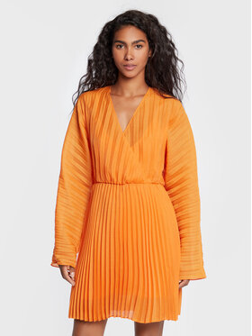 Samsøe Samsøe Samsøe Samsøe Kokteilinė suknelė Annica F22300223 Oranžinė Relaxed Fit