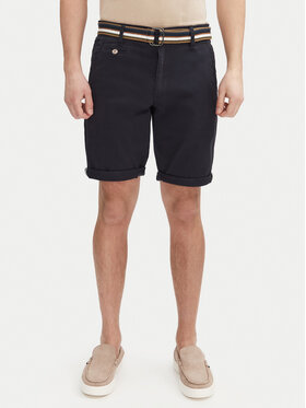 INDICODE INDICODE Medžiaginiai šortai Royce 70-039 Tamsiai mėlyna Slim Fit