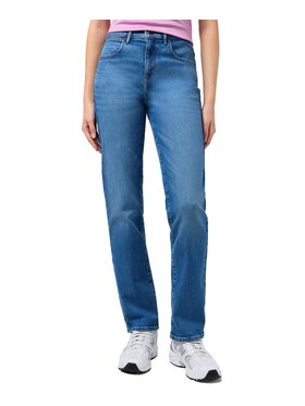 Wrangler Wrangler Jeansy Straight Niebieski Straight Fit