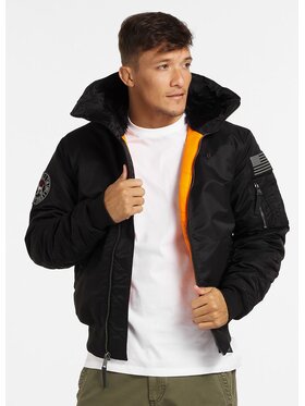 PITBULL PITBULL Kurtka zimowa Encino Czarny Regular Fit