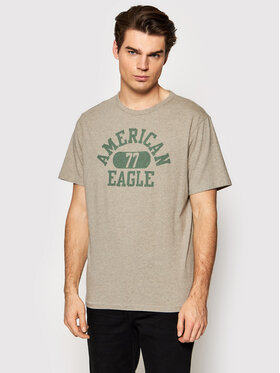 American Eagle American Eagle Tričko 017-0181-5494 Béžová Regular Fit