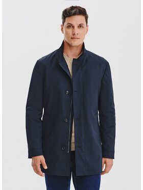 Pako Lorente Pako Lorente Płaszcz przejściowy P25WF-7X-008 Granatowy Classic Fit