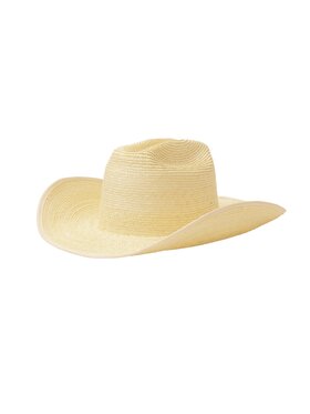 Paris+Hendzel Paris+Hendzel Kapelusz Off White Cowboy Hat Small Brim Beżowy