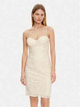 Guess Guess Coctailkleid W5GK0N KCVJ0 Beige Regular Fit