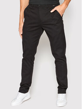 Hurley Medžiaginės kelnės Worker Icon MPT0000990 Juoda Slim Fit
