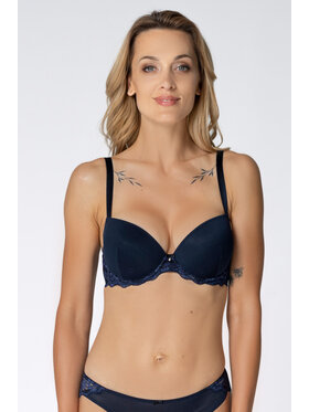 Rosme Rosme Biustonosz push-up Heidi Granatowy