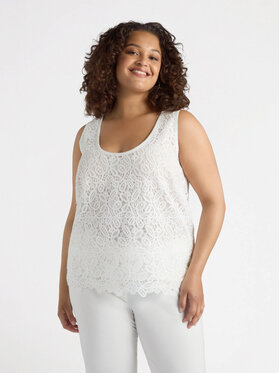 Fiorella Rubino Fiorella Rubino Top D240T000242N011 Bianco A-Line Fit