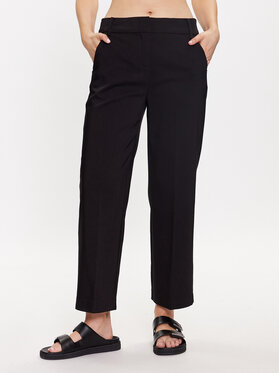 Fransa Fransa Текстилни панталони 20611919 Черен Slim Fit
