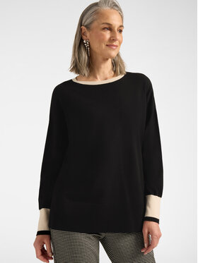 Elena Mirò Elena Mirò Maglione M035Z000796N0A1 Nero Over Fit