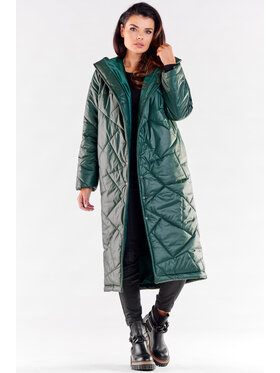 Awama Awama Cappotto A542 Verde Basic Fit