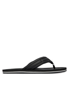 Tommy Hilfiger Tommy Hilfiger Šlepetės per pirštą Hilfiger Padded Beach Sandal FM0FM05801 Juoda