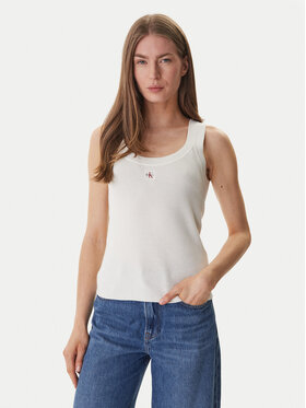 Calvin Klein Jeans Calvin Klein Jeans Top LV047F355G Beżowy Slim Fit