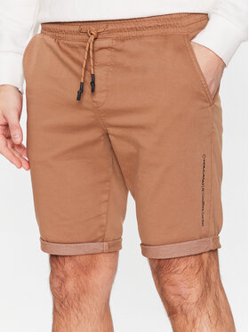 Volcano Volcano Bavlnené šortky Lears M23285-S23 Hnedá Regular Fit