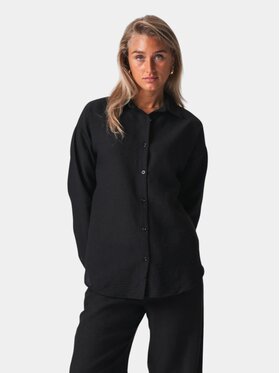 TeeShoppen TeeShoppen Koszula 'Basic Collection' Czarny Oversize