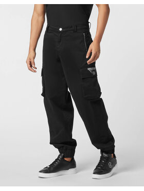 PHILIPP PLEIN PHILIPP PLEIN Cargo kalhoty 26137 Černá Cargo Fit