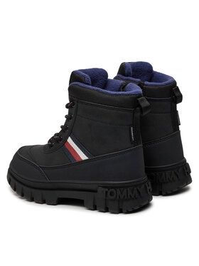 Tommy Hilfiger Planinarske Cipele Stripes Fur Boot T3X5-33713-1487 M Crna