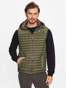 INDICODE INDICODE Prsluk Leach 15-536 Kaki Regular Fit