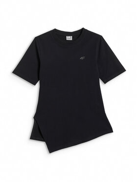 4F 4F T-Shirt ESSENTIAL 4 Czarny Regular Fit