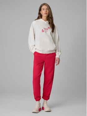 4F 4F Mikina 4FRSS26TSWSF2836-11S Bílá Loose Fit