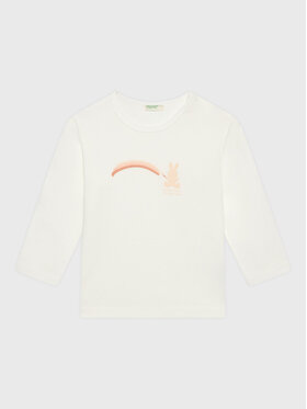 United Colors Of Benetton United Colors Of Benetton Blúzka 3I9WA1001 Biela Regular Fit