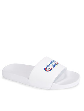 Tommy Hilfiger Natikači Rwb Hilfiger Oly Pool Slide FM0FM05019 Bela