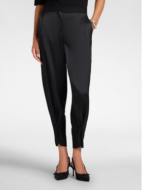 Elena Mirò Elena Mirò Pantaloni di tessuto P084P000634N033 Nero Baggy Fit