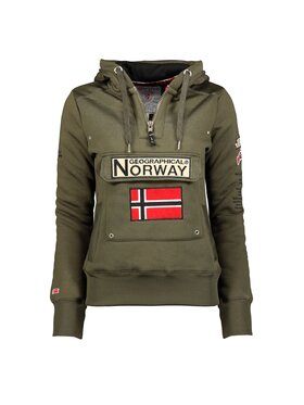 Geographical Norway Geographical Norway Bluza WW2491H/GN-Kaki Zielony Regular Fit