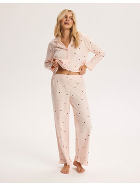 Esotiq Esotiq Piżama 46257 Różowy Regular Fit