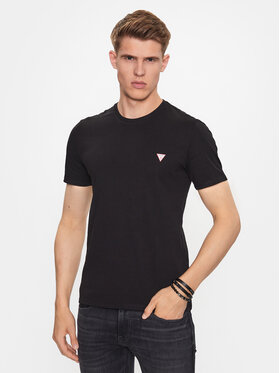 Guess Guess Tričko M2YI36 I3Z14 Čierna Slim Fit