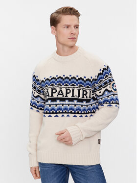 Napapijri Napapijri Pullover NP0A4HHJ Écru Regular Fit