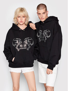 Mindout Mindout Mikina Unisex Čierna Oversize