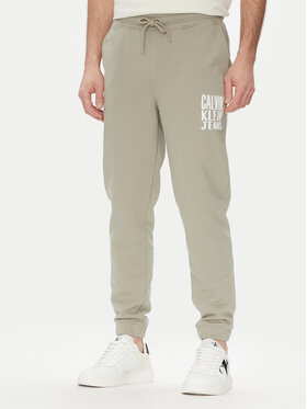 Calvin Klein Jeans Calvin Klein Jeans Melegítő alsó Painted J30J327535 Zöld Regular Fit