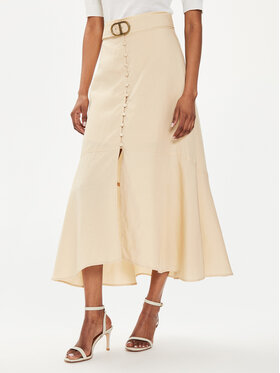 TWINSET TWINSET Миди пола 241TP2523 Бежов Flared Fit