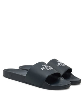 Tommy Hilfiger Natikače Embroid Hilfiger 85 Pool Slide FM0FM05342 Tamnoplava