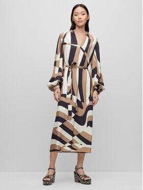 Boss Boss Obleka 50492313 Pisana Relaxed Fit