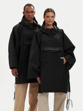 Napapijri Napapijri Neperšlampanti striukė A-Raincape L NP0A4H4D9411 Juoda Oversize